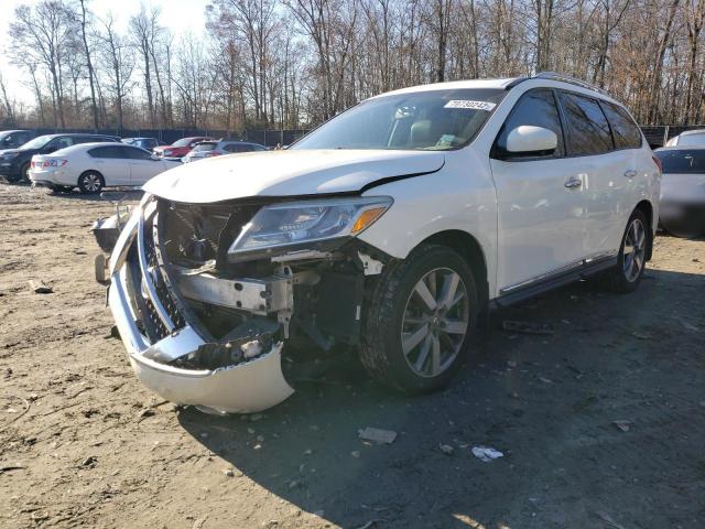 5N1AR2MN8EC696751 - 2014 NISSAN PATHFINDER S WHITE photo 1