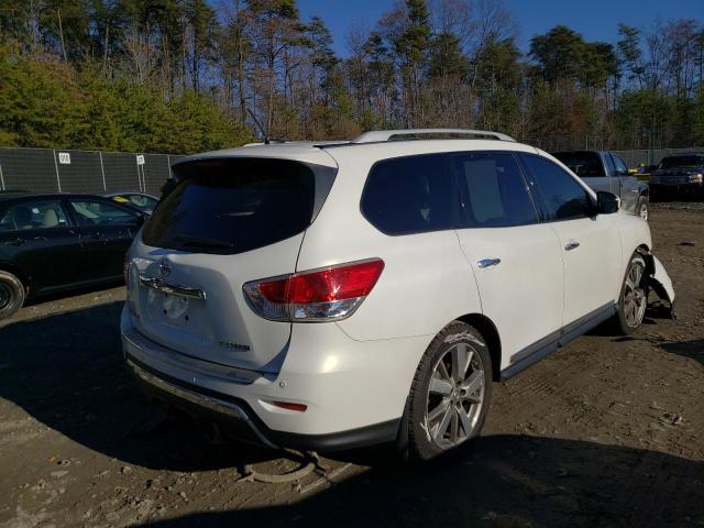 5N1AR2MN8EC696751 - 2014 NISSAN PATHFINDER S WHITE photo 3