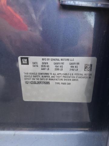 1G11C5SL2EF276385 - 2014 CHEVROLET MALIBU 1LT 蓝色 照片 12