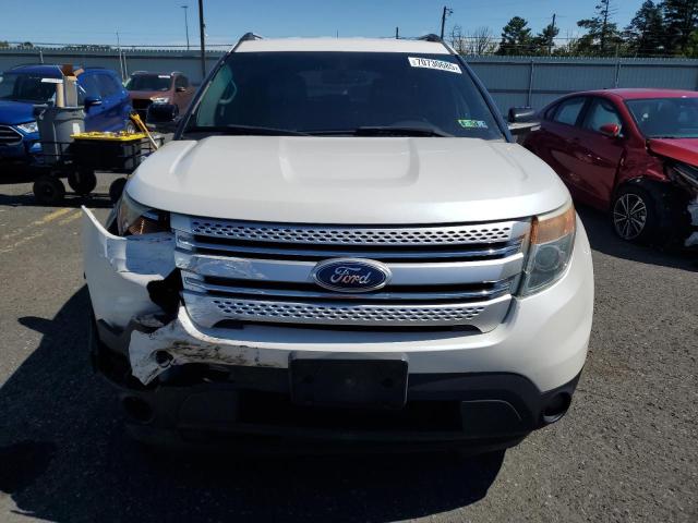 1FM5K8D80EGC04760 - 2014 FORD EXPLORER XLT WHITE photo 5