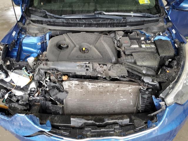 KNAFX4A83F5318401 - 2015 KIA FORTE EX BLUE photo 11