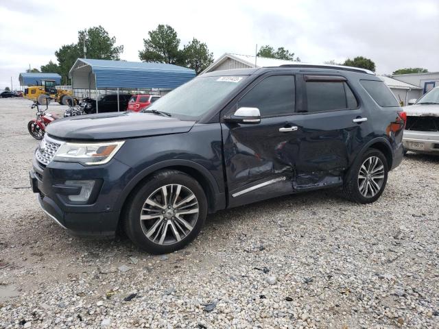 1FM5K8HTXHGA15908 - 2017 FORD EXPLORER PLATINUM CHARCOAL photo 1