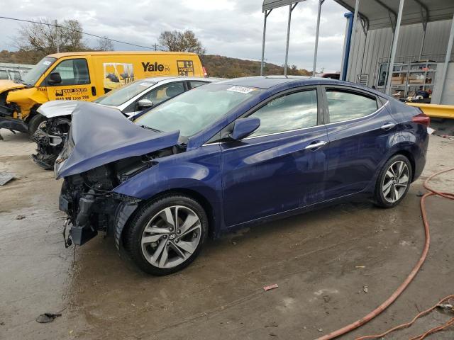 5NPDH4AE6EH468739 - 2014 HYUNDAI ELANTRA SE BLUE photo 1