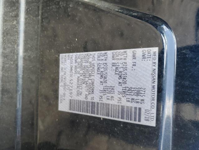 5N1DL0MM2JC527197 - 2018 INFINITI QX60 蓝色 照片 14