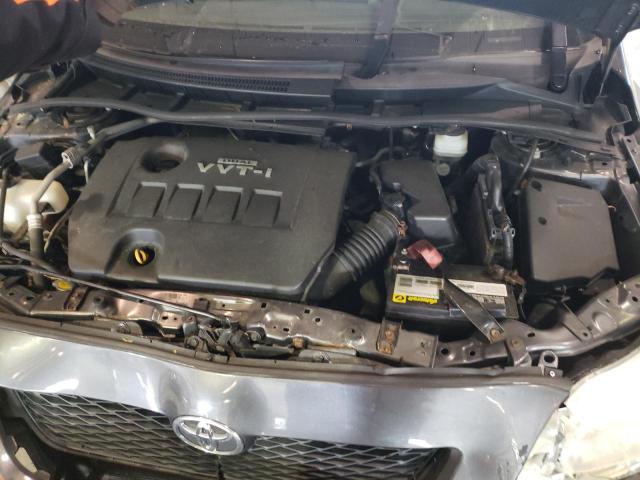JTDBL40E299032542 - 2009 TOYOTA COROLLA BASE GRAY photo 11