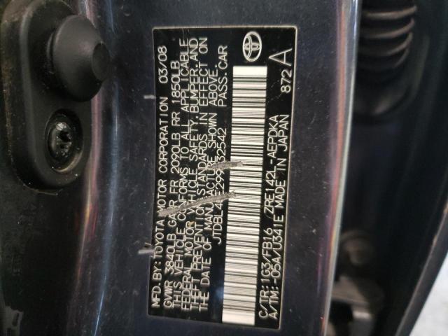 JTDBL40E299032542 - 2009 TOYOTA COROLLA BASE GRAY photo 12