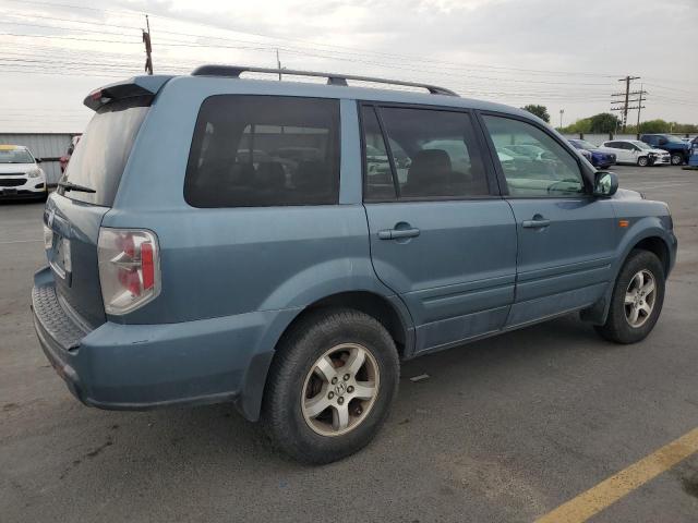 5FNYF28568B005441 - 2008 HONDA PILOT EXL BLUE photo 3