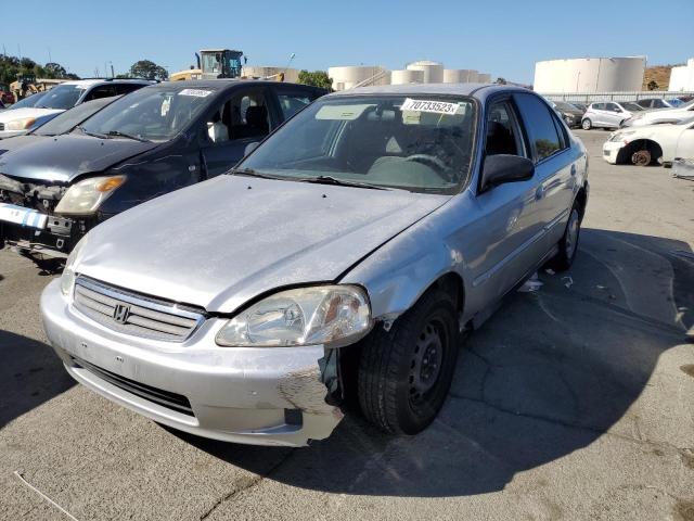 2HGEJ6616YH551886 - 2000 HONDA CIVIC BASE SILVER photo 1