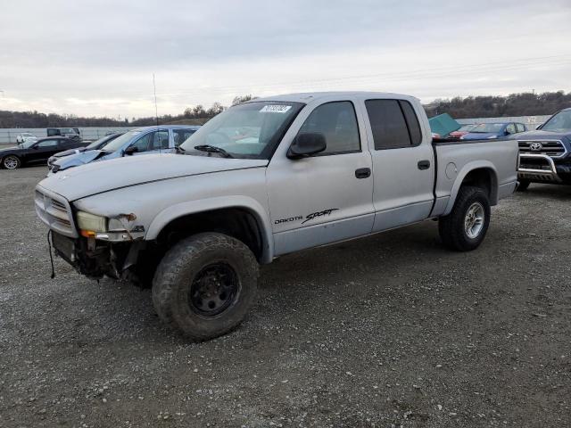 1B7GG2AN7YS793586 - 2000 DODGE DAKOTA QUAD SILVER photo 1