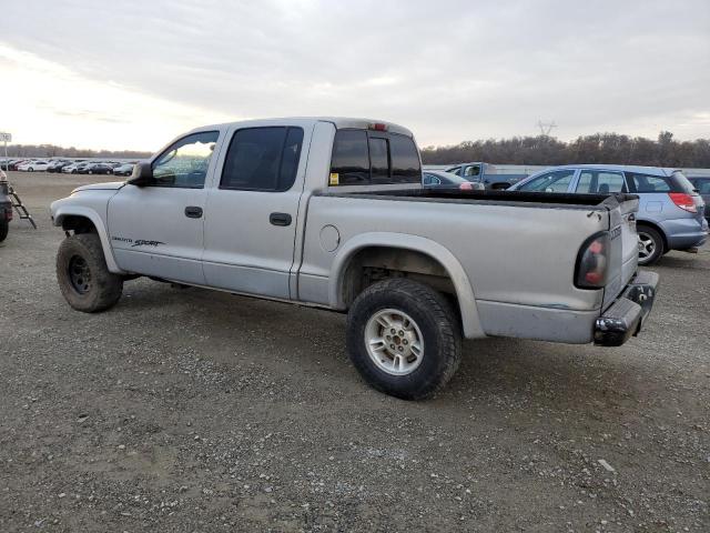 1B7GG2AN7YS793586 - 2000 DODGE DAKOTA QUAD SILVER photo 2