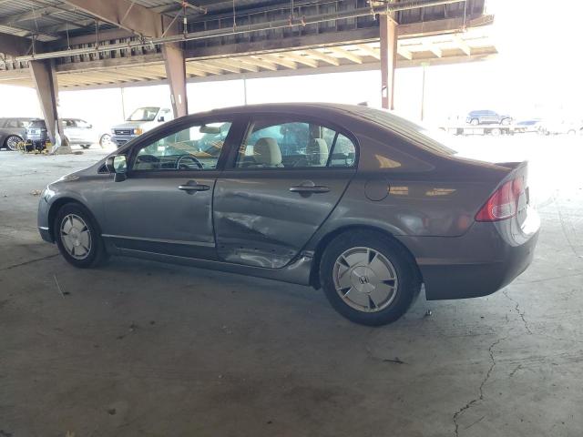 JHMFA36288S021355 - 2008 HONDA CIVIC HYBRID GRAY photo 2