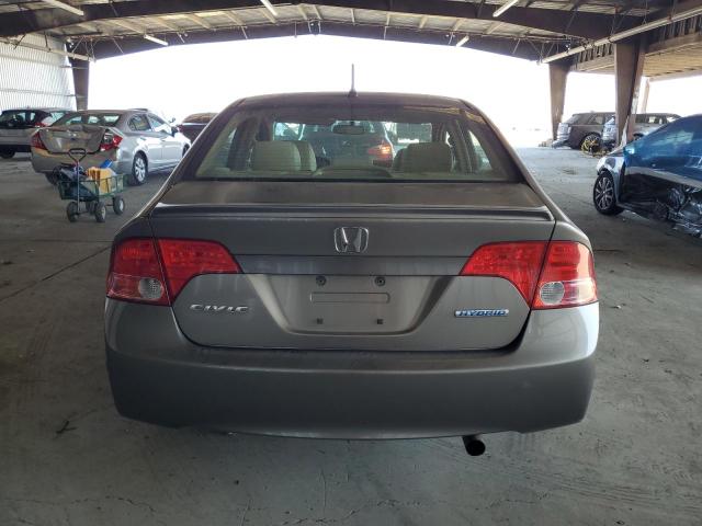 JHMFA36288S021355 - 2008 HONDA CIVIC HYBRID GRAY photo 6