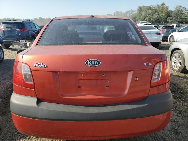 KNADE223296461018 - 2009 KIA RIO BASE ORANGE photo 6