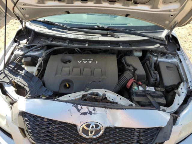 JTDBL40E09J006438 - 2009 TOYOTA COROLLA BASE SILVER photo 11