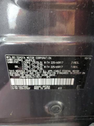 JTMBFREV9HJ119512 - 2017 TOYOTA RAV4 LE GRAY photo 14