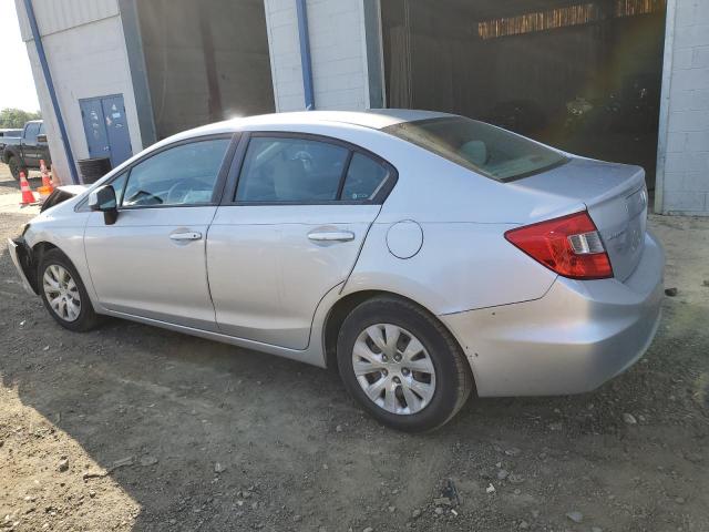 19XFB2F59CE329276 - 2012 HONDA CIVIC LX ვერცხლისფერი ფოტო 2