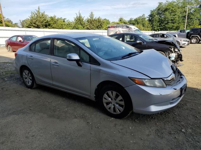 19XFB2F59CE329276 - 2012 HONDA CIVIC LX ვერცხლისფერი ფოტო 4
