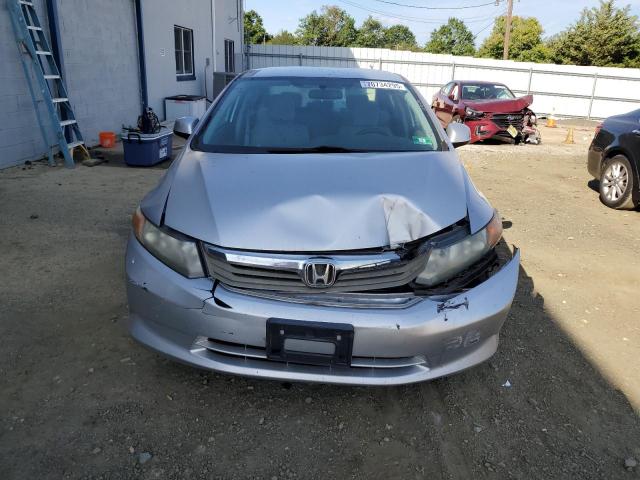 19XFB2F59CE329276 - 2012 HONDA CIVIC LX ვერცხლისფერი ფოტო 5