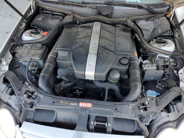 WDBTJ65J45F145172 - 2005 MERCEDES-BENZ CLK 320C SILVER photo 11