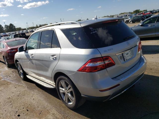 4JGDA5HB5CA002757 - 2012 MERCEDES-BENZ ML 350 4MATIC SILVER photo 2