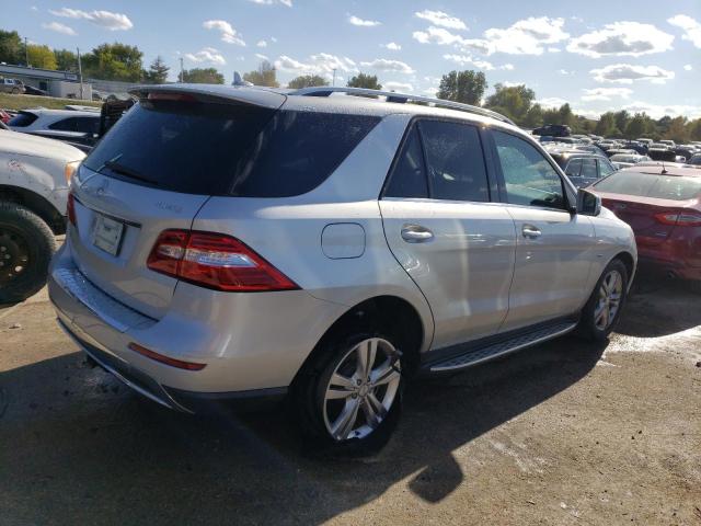 4JGDA5HB5CA002757 - 2012 MERCEDES-BENZ ML 350 4MATIC SILVER photo 3