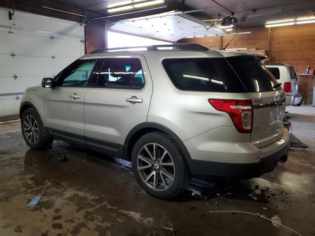 1FM5K8D86FGB00744 - 2015 FORD EXPLORER XLT SILVER photo 2