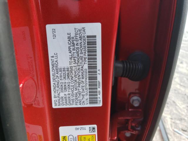 19UUB7F91PA000203 - 2023 ACURA TLX TYPE S RED photo 12