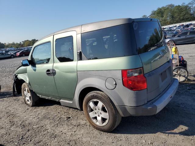 5J6YH185X3L010145 - 2003 HONDA ELEMENT EX GREEN photo 2