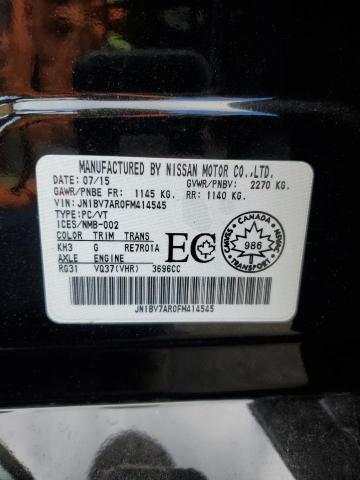 JN1BV7AR0FM414545 - 2015 INFINITI Q50 BASE BLACK photo 13