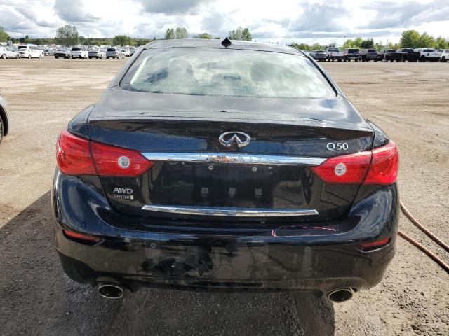 JN1BV7AR0FM414545 - 2015 INFINITI Q50 BASE BLACK photo 6