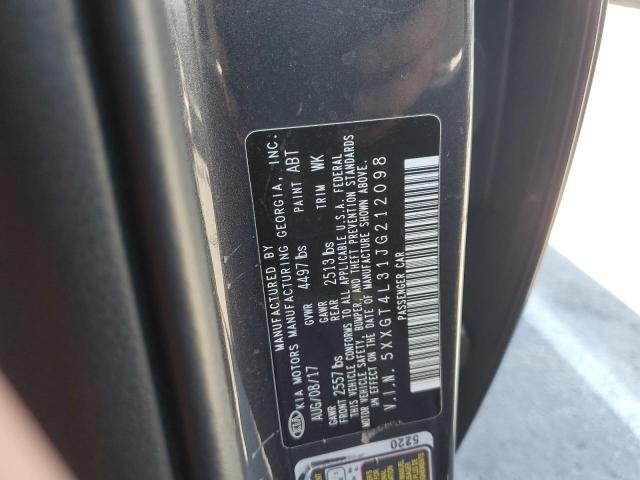 5XXGT4L31JG212098 - 2018 KIA OPTIMA LX 石墨色 照片 12