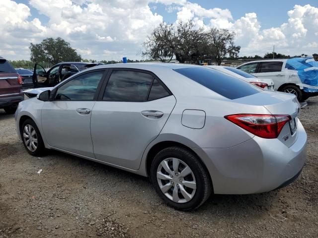 2T1BURHEXGC653274 - 2016 TOYOTA COROLLA L SILVER photo 2