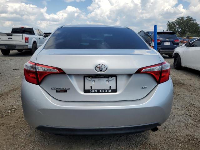 2T1BURHEXGC653274 - 2016 TOYOTA COROLLA L SILVER photo 6