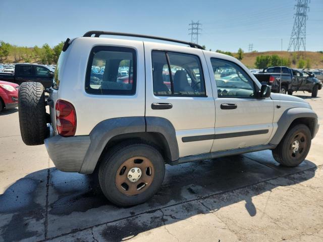 1J4GL48KX6W182180 - 2006 JEEP LIBERTY SPORT فضي صورة 3