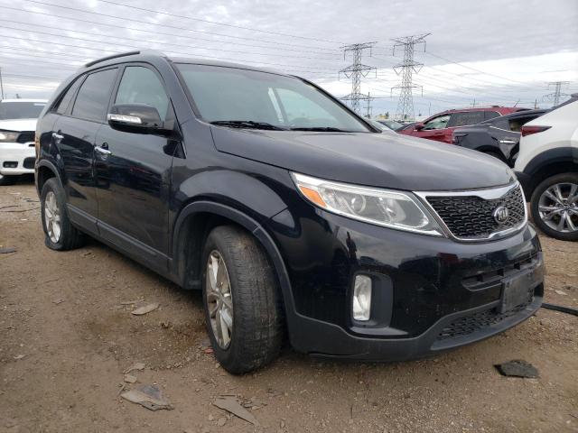 5XYKT3A61FG647160 - 2015 KIA SORENTO LX BLACK photo 4