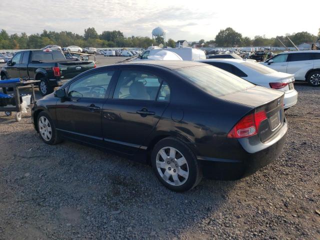2HGFA16598H315744 - 2008 HONDA CIVIC LX BLACK photo 2