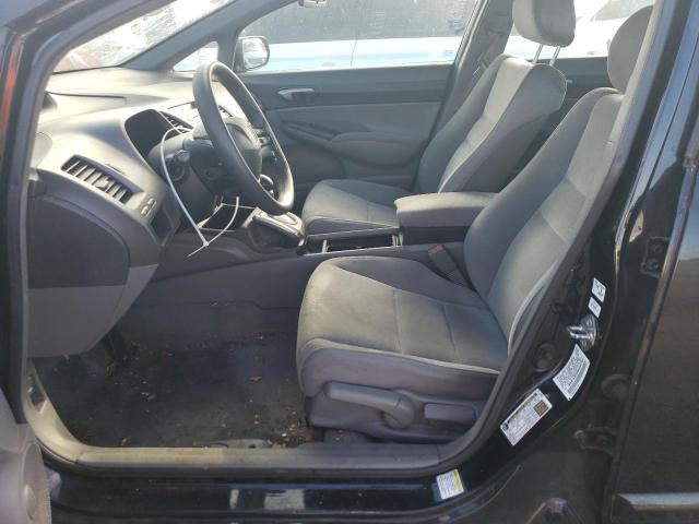 2HGFA16598H315744 - 2008 HONDA CIVIC LX BLACK photo 7