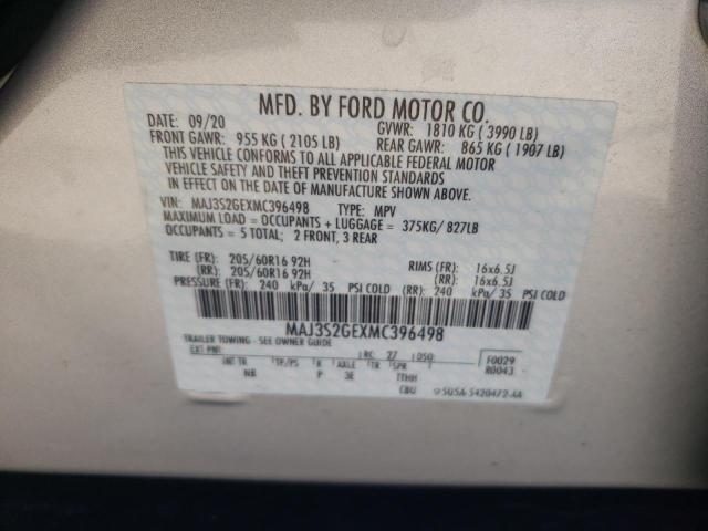 MAJ3S2GEXMC396498 - 2021 FORD ECOSPORT SE SILVER photo 14
