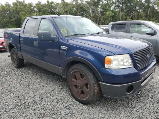 1FTPW14577FB27053 - 2007 FORD F-150 SUPERCREW BLUE photo 4