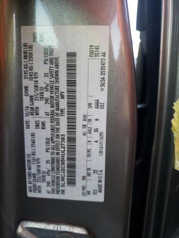 5LMCJ2C95HUL27393 - 2017 LINCOLN MKC SELECT 灰色 照片 13