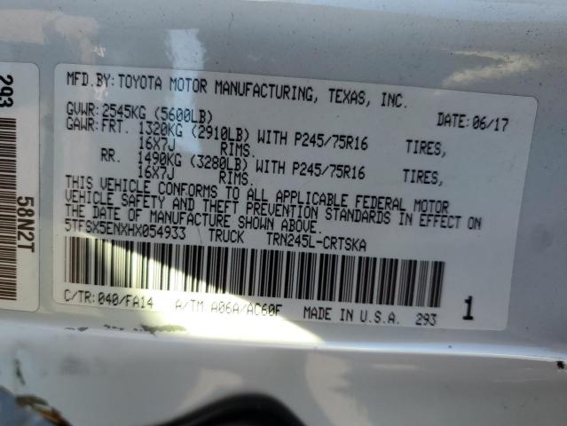 5TFSX5ENXHX054933 - 2017 TOYOTA TACOMA ACCESS CAB თეთრი ფოტო 13