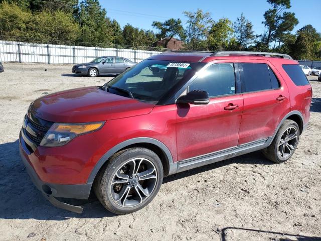 1FM5K8GT5FGB47389 - 2015 FORD EXPLORER SPORT RED photo 1