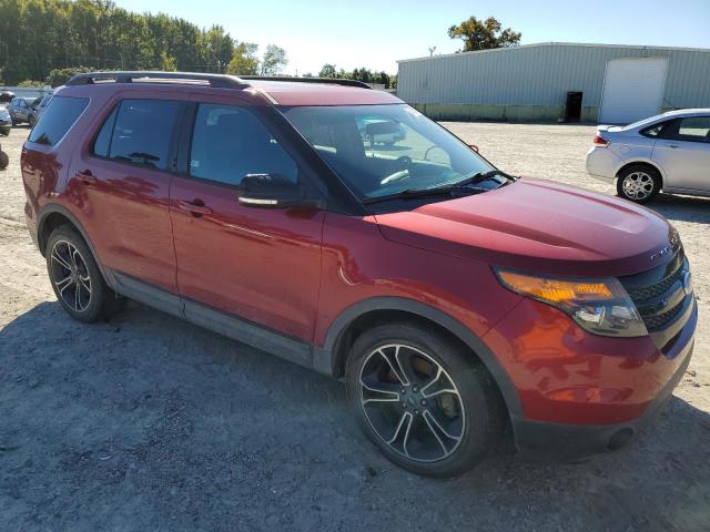 1FM5K8GT5FGB47389 - 2015 FORD EXPLORER SPORT RED photo 4