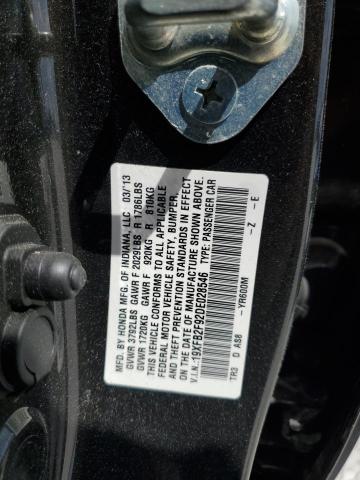 19XFB2F92DE028546 - 2013 HONDA CIVIC EXL 黑色 照片 12