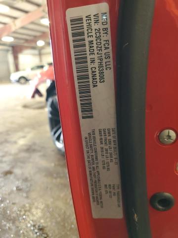 2C3CDZFJ1PH638063 - 2023 DODGE CHALLENGER R/T SCAT PACK RED photo 13