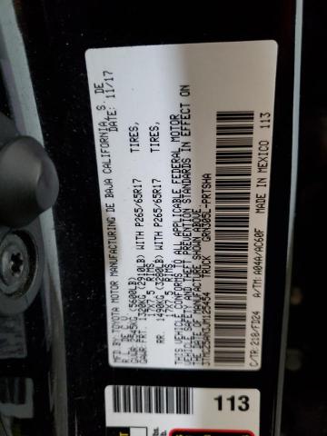 3TMCZ5AN3JM125454 - 2018 TOYOTA TACOMA DOUBLE CAB 黑色 照片 13