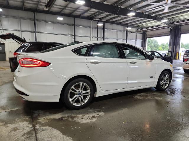 3FA6P0SU8FR280559 - 2015 FORD FUSION TITANIUM PHEV WHITE photo 3
