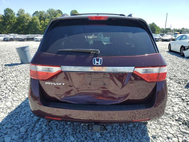 5FNRL5H65CB045526 - 2012 HONDA ODYSSEY EXL BURGUNDY photo 6