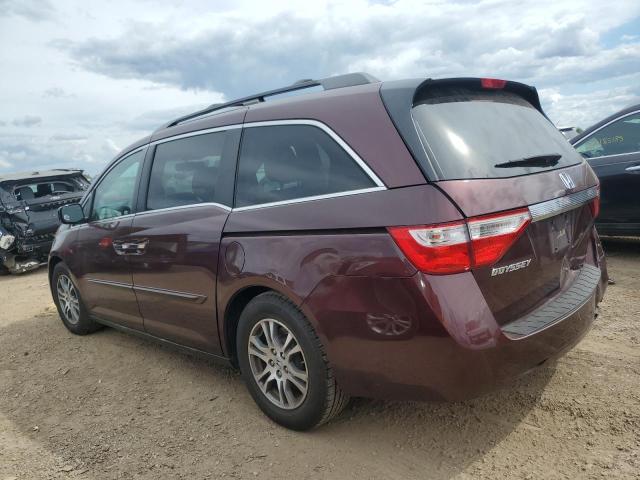 5FNRL5H67DB082708 - 2013 HONDA ODYSSEY EXL MAROON photo 2
