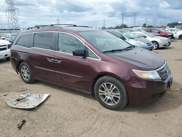 5FNRL5H67DB082708 - 2013 HONDA ODYSSEY EXL MAROON photo 4